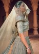 Grey Embroidered Net Lehenga Choli For Wedding